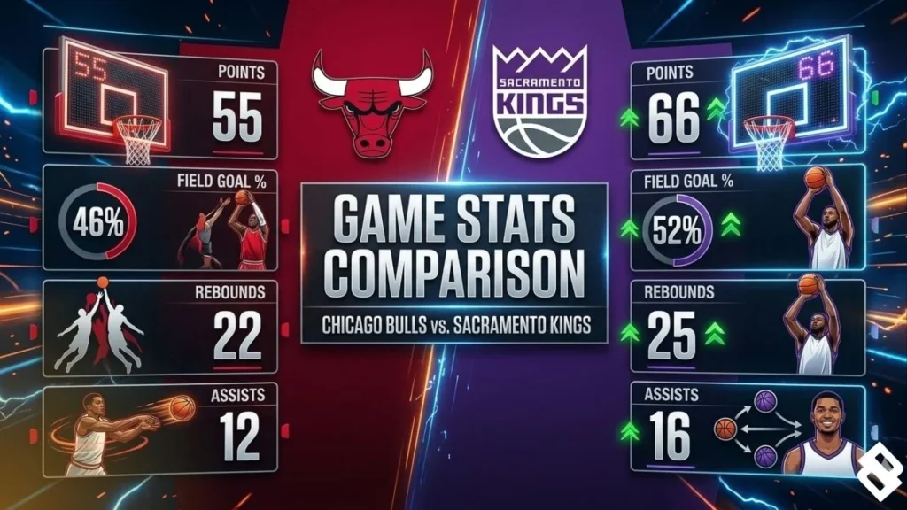 Chicago Bulls vs Sacramento Kings Match Player Stats