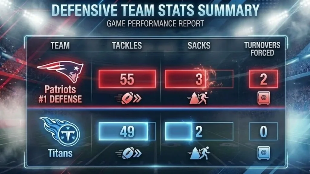 New England Patriots vs Tennessee Titans Match Player Stats