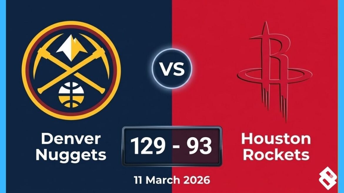 Denver Nuggets vs Houston Rockets Match Player Stats