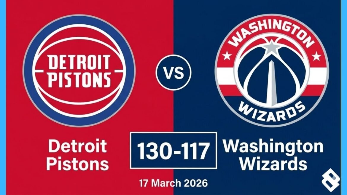 Detroit Pistons vs Washington Wizards Match Player Stats