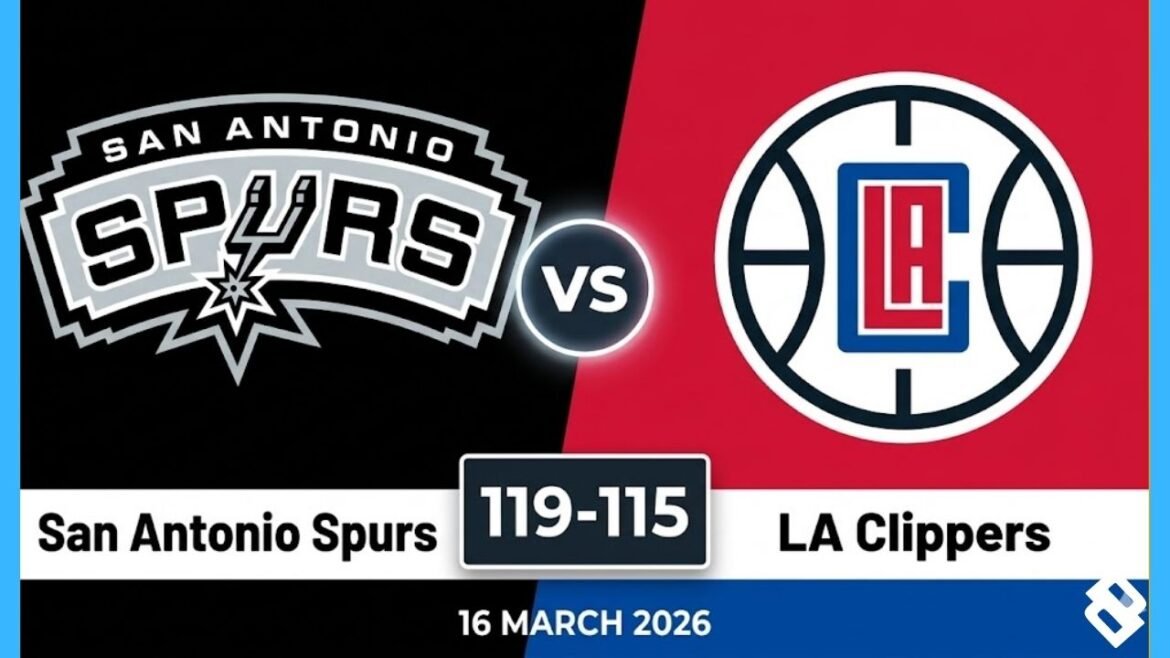 San Antonio Spurs vs LA Clippers Match Player Stats